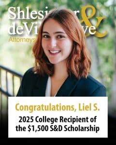 Liel S - S & D's 2025 College Student Scholarship Winner